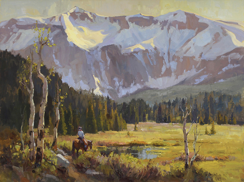 JW24-03 Spring Thaw 30x40 oil on linen 12,000 F tiny