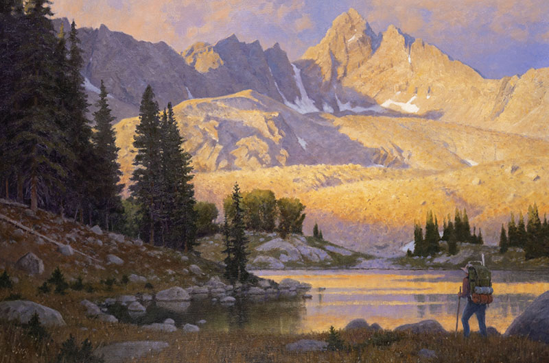 RO24-01 A Wilderness Solo 32X48 oil 24,000 tiny