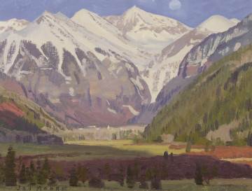 JM13-06 Evening in Telluride 9x12 O:C $2500 F