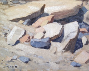 JL15-05 Echo Canyon Tumblers 8x10 oil $425F