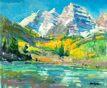 DSL16-10 Winds of Maroon Bells 20 x 24 O:P $4,400F WEB