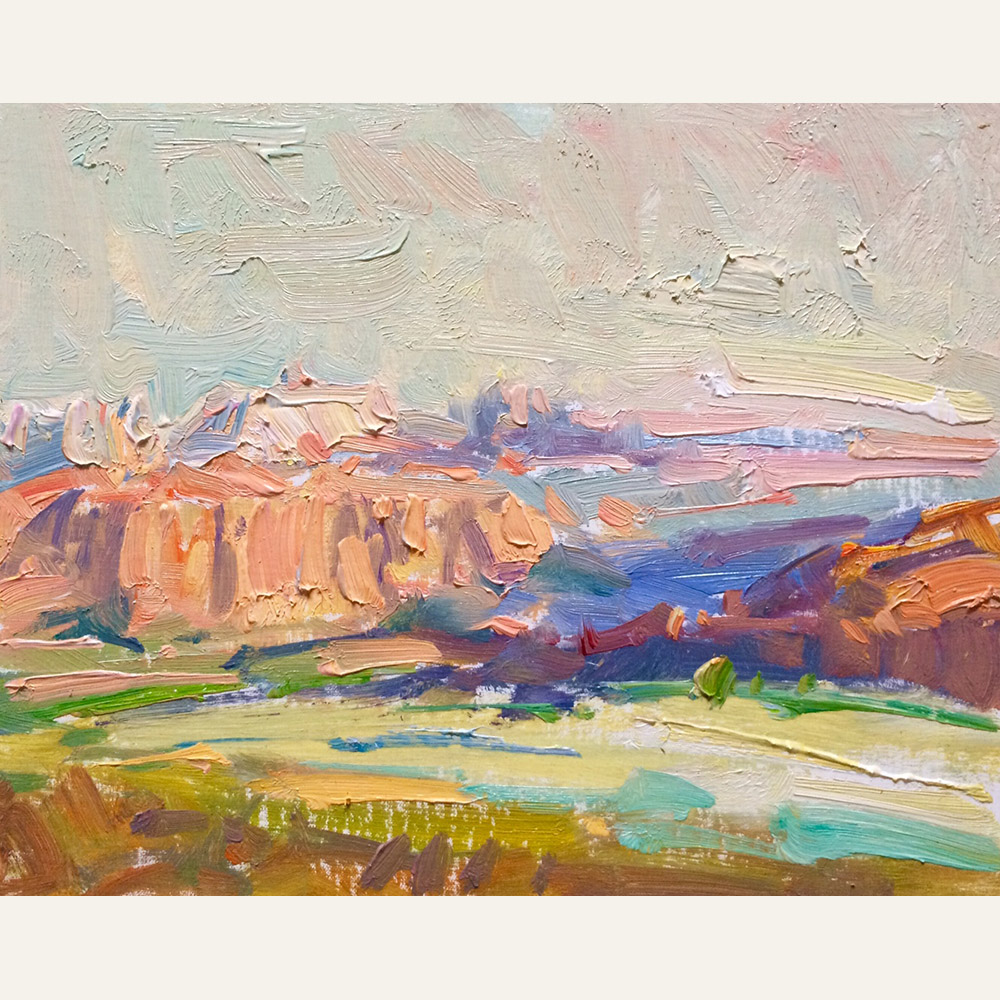 DSL18-13 Sunset Kolob Canyon At Zion 11x14 oil 950 F WEB