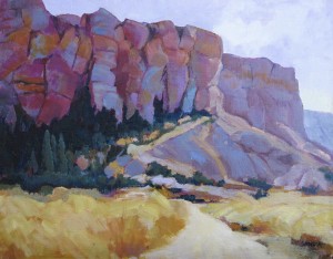 ES18-Rio Chama Canyon Cliffs 11:14 oil,$2200