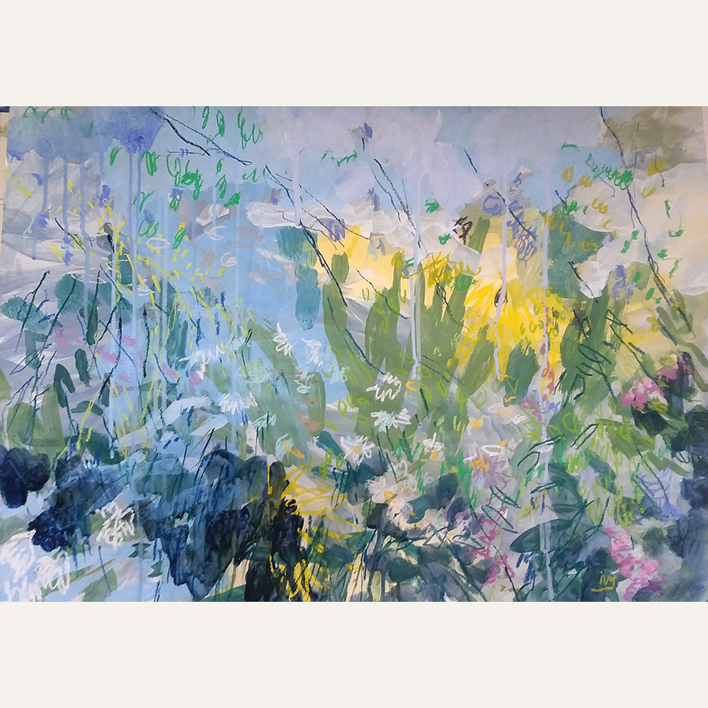 IW18-04 Undergrowth 22x30 acrylic and pastel on paper 1700 F WEB