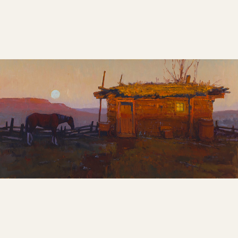 JW18-01 Jim Wodark Prairie Sundown 24x48 oil $10,000 WEB