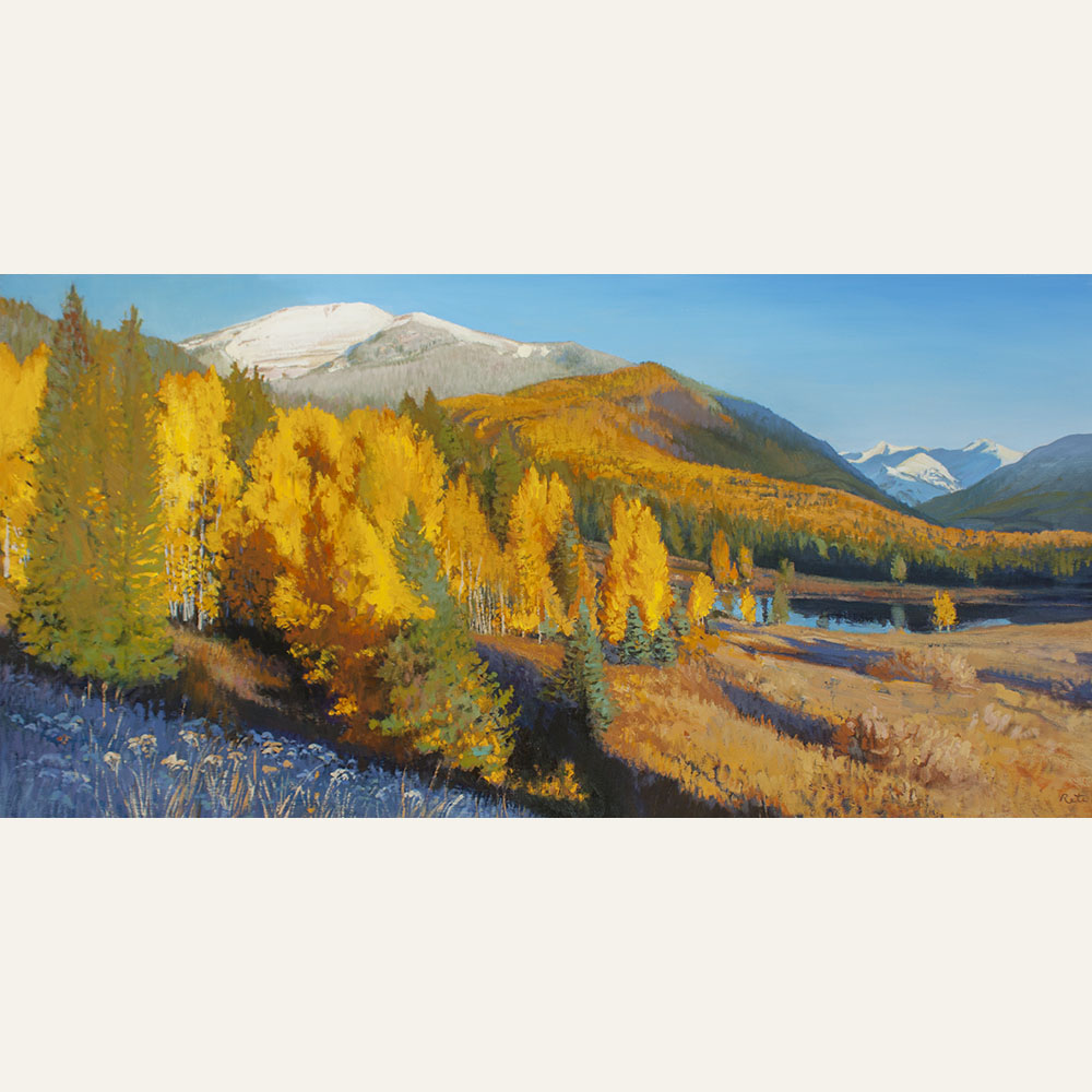 NR18-06 Peak Fall, Red Lady in Paradise 20x40 oil 6000 WEB SOLD