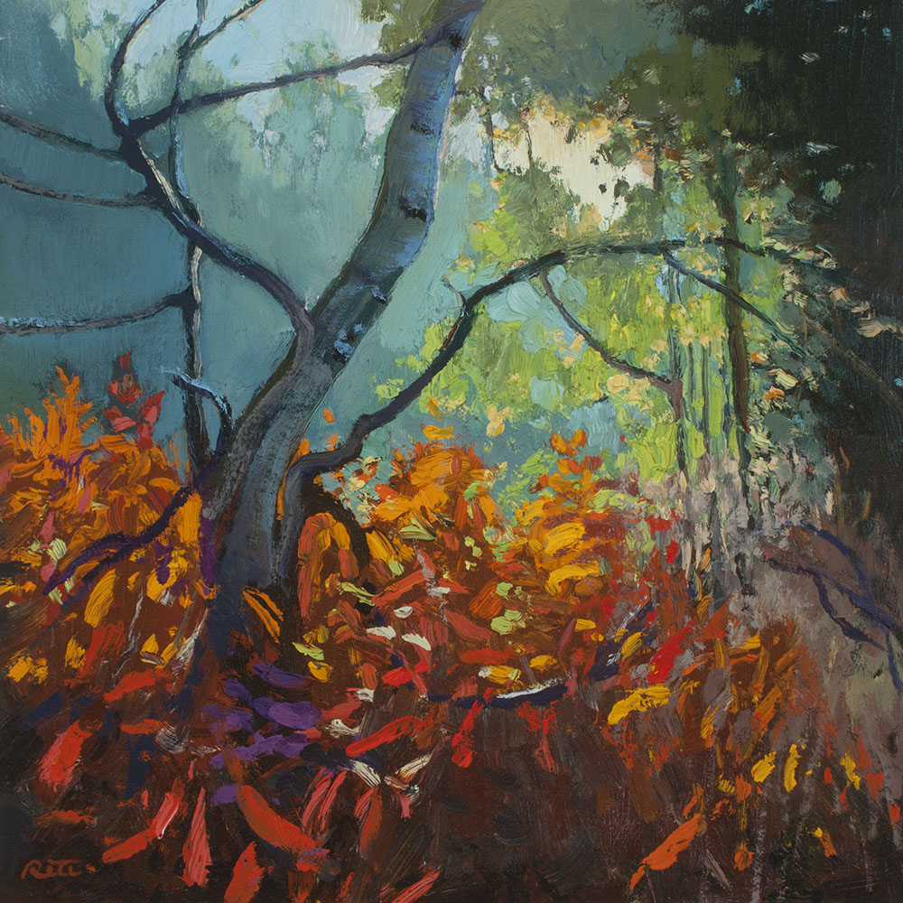 NR19-14 Forest Kaleidoscope II 8x8 oil 900 F WEB