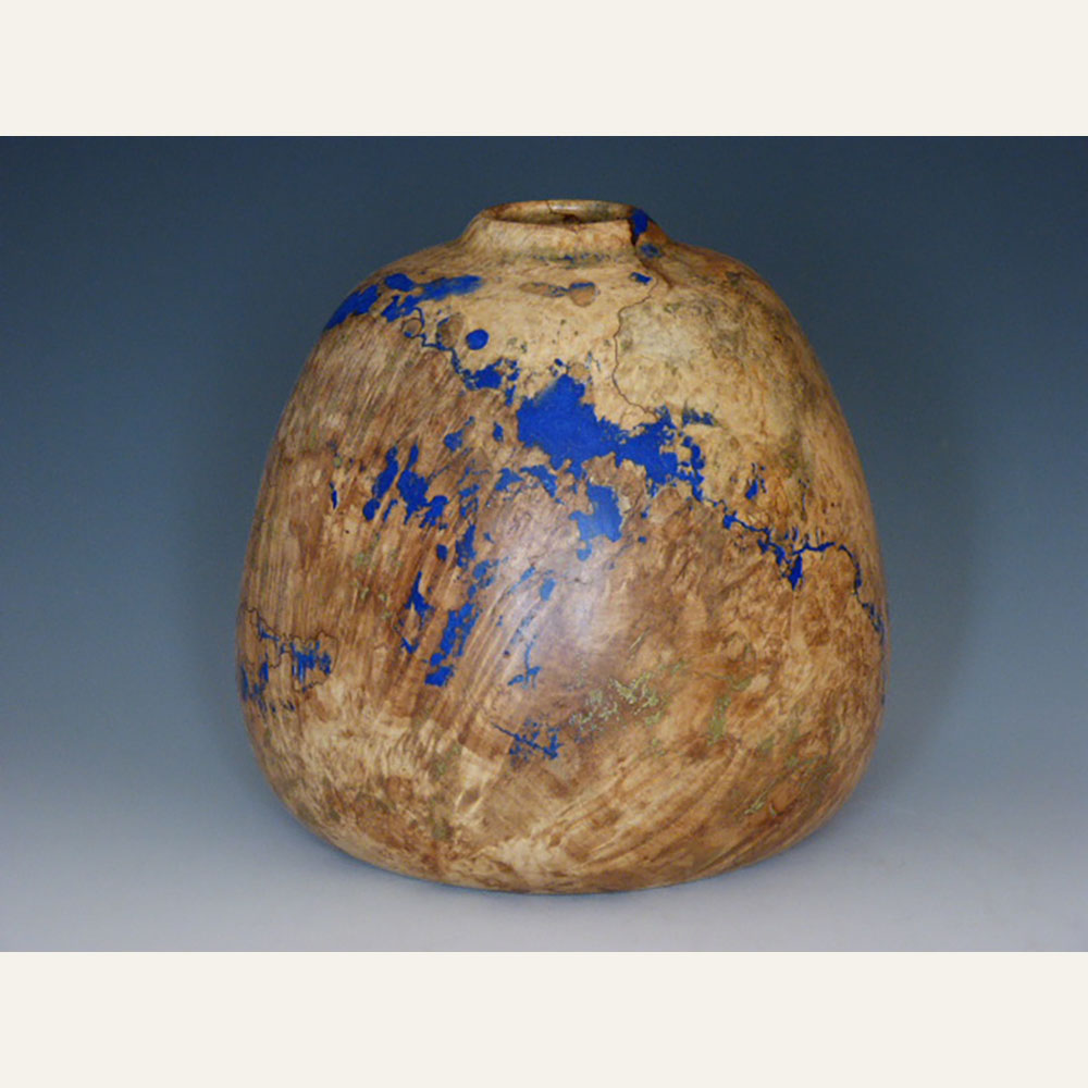 Boxelder Burl+Lapis 7x6.25 #S606 $850