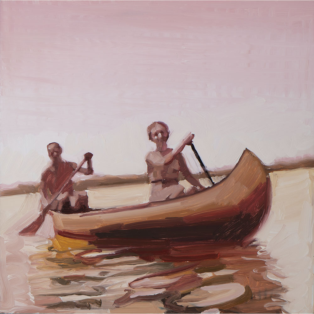 MSN22-04 Canoe Couple (sepia) 12x12 oil 500 F WEB