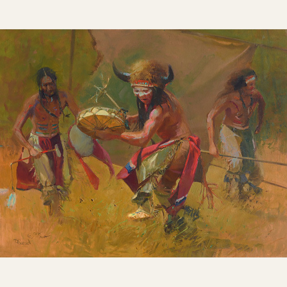 BC23-09 Sings the Buffalo Dance 24x30 oil 7400 WEB