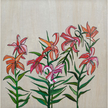 KH24-03 Wild Lilies 10x10 watercolor, ink gouach 1600 F WEB