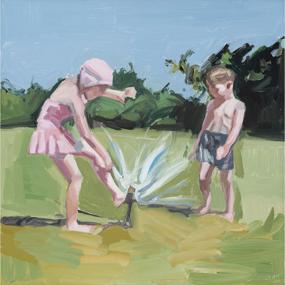 MSN24-04 Playing with the Sprinkler 12x12 oil 550 F