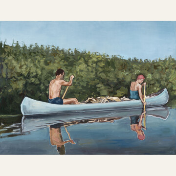 MSN24-05 Canoe Couple 30x40 oil 2750 F