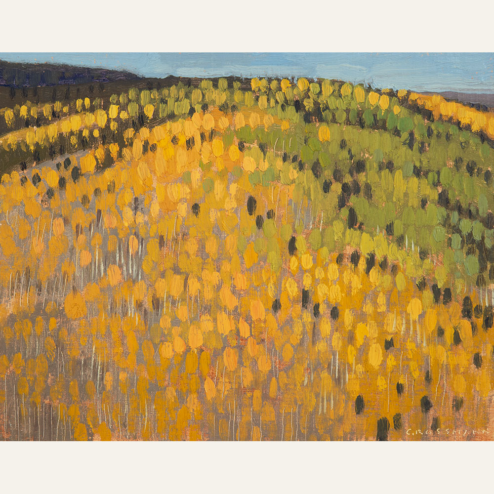 DG24-03 Aspen Color Hill, 8x10 inches, oil on linen panel 2400 F WEB