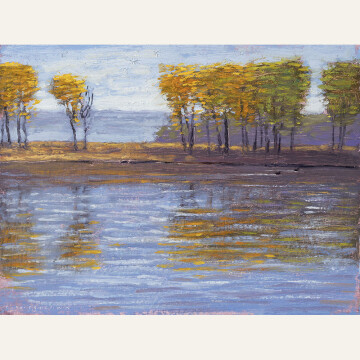 DG24-06 Pond in October 6x8 oil 1600 F WEB