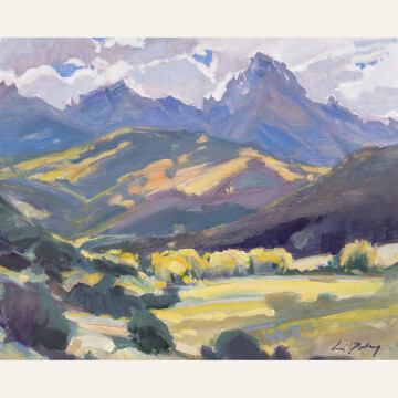 KD24-14 Purple Peaks & Golden Valleys 16x20 oil 2000 F WEB